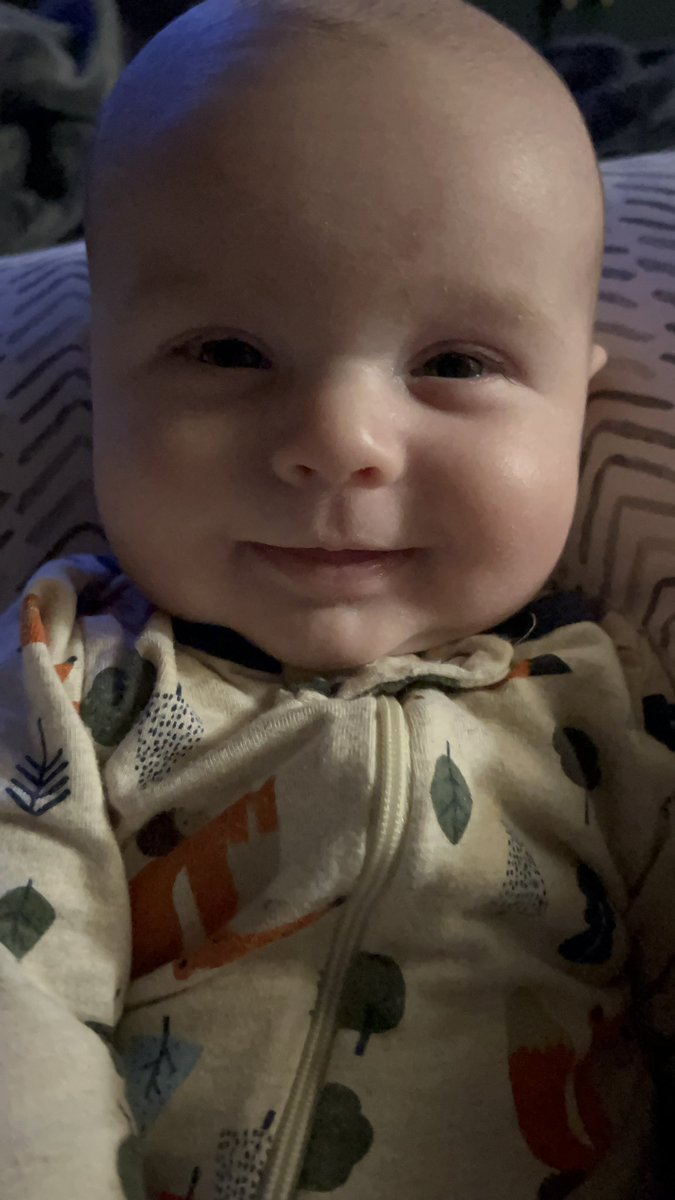 MrsKHask's tweet photo. @JeremyNDooley I don’t have any but here’s my smiling baby https://t.co/5cL0kjc1tJ