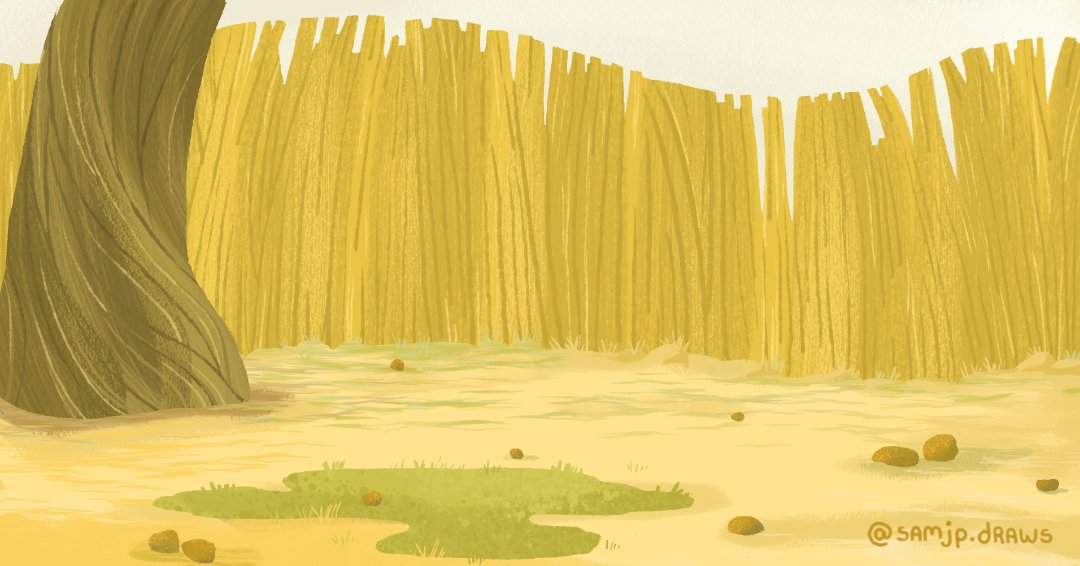 samjp_draws's tweet photo. Another background painting from my educational animated project. Tall yellow grass in an African setting.
#backgroundart #animation #animationbackground #africa #serengeti #backgroundpainting #education #kidlitart #childrenillustrator #childrenbookillustration #samillustration https://t.co/wJk6084WN2