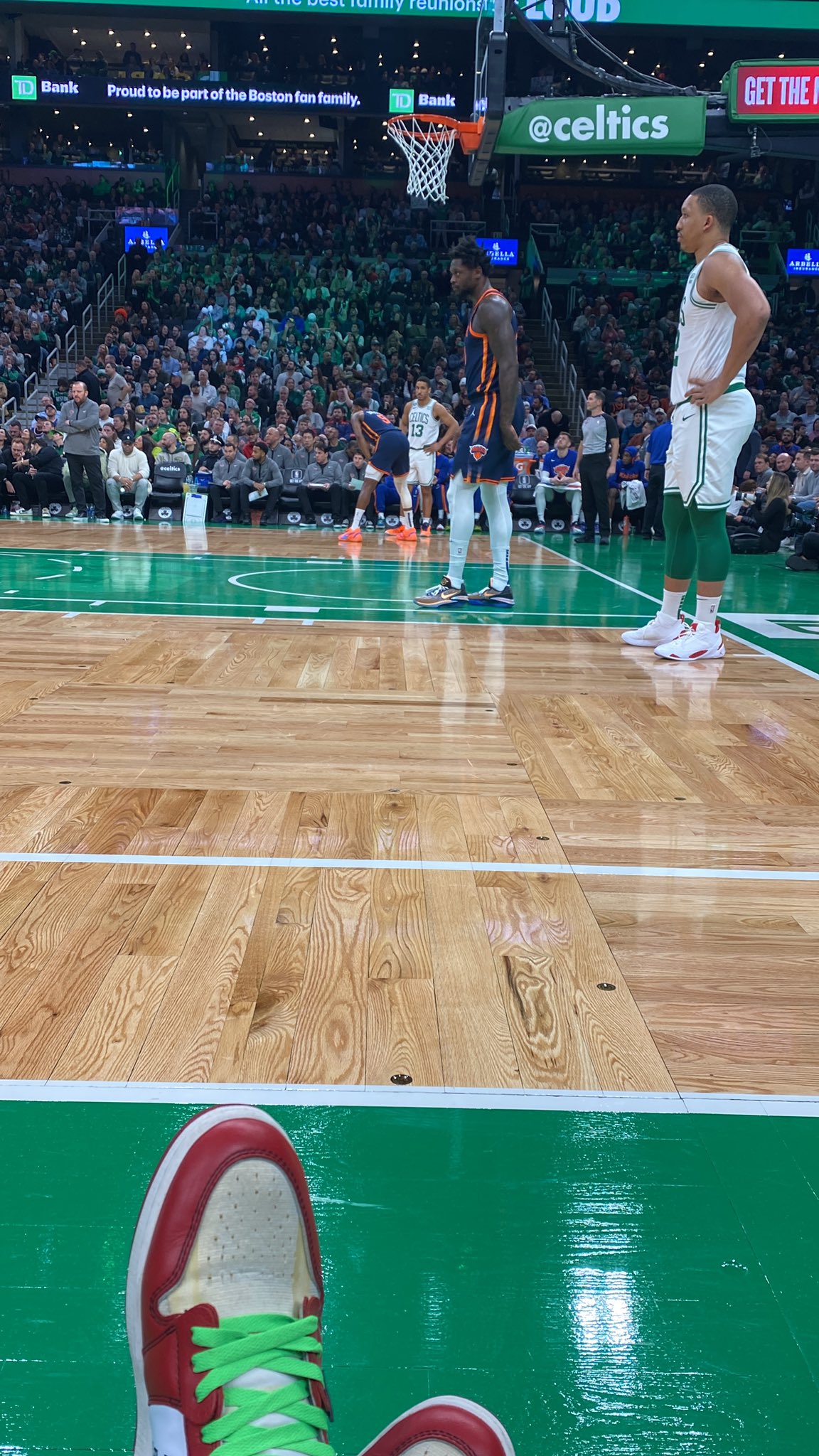 Francis on Twitter "Sitting courtside at Celtics game. I told RJ