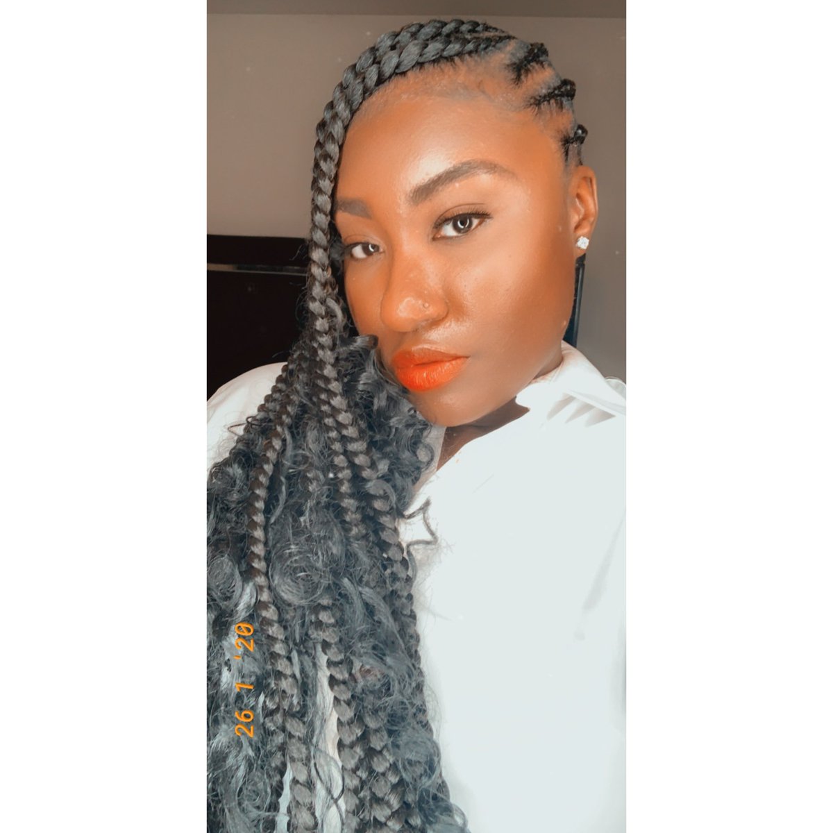 BeingMaryShayne's tweet image. Really wanna get my hair like this again but I’m goin always remember this is the style I had when Kobe died 😩. Literally got it done the day before 😖. #LLKB 😇