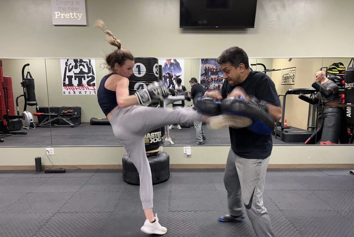<a href="/Daniel_Isaac75/">Daniel Isaac</a> 
“From strength to Strength” Lia Holter trains kickboxing with Coach Dan at Tigers Gym in Florissant Missouri 💪🏽