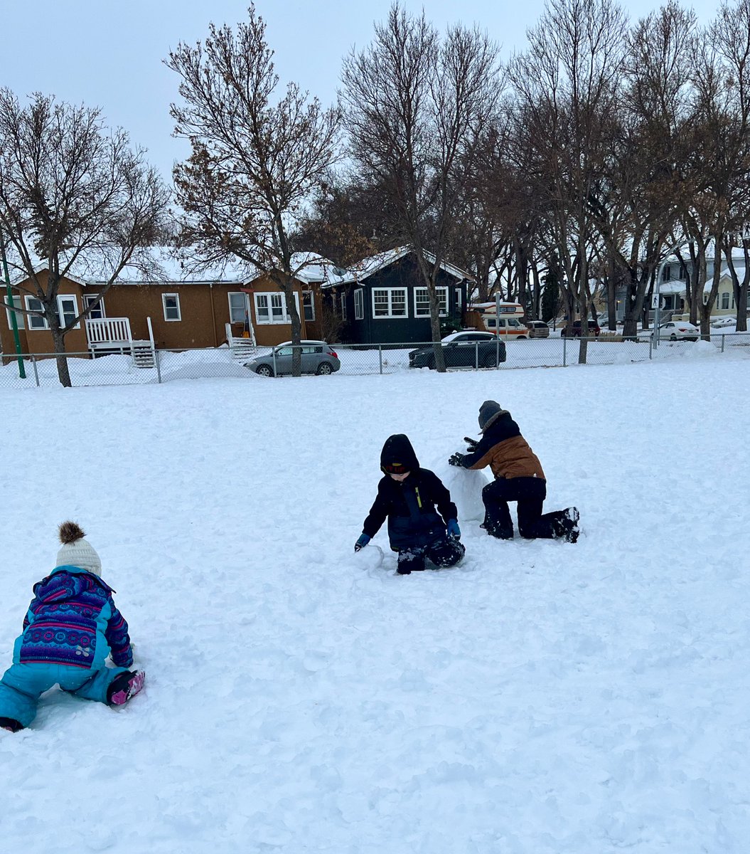 We couldn’t resist the beautiful weather today!! Spent part of our afternoon playing in the freshly fallen snow! 😊❄️⛄️