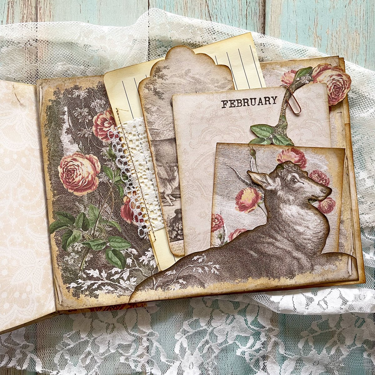 PapeterieRed's tweet photo. 𝘖𝘩 𝘋𝘦𝘦𝘳
Getting ready for February-Daily 
#vintage #ephemera #FebruaryDaily #diary #journal #stationery #junkjournal #artjournal #crafting #paperplay #paperlove #journalph #junkjournalph #diaryph #stationeryph #craftingph #writing #memories #lists #planner #lovinglyhandmade https://t.co/lqgPisRyEg