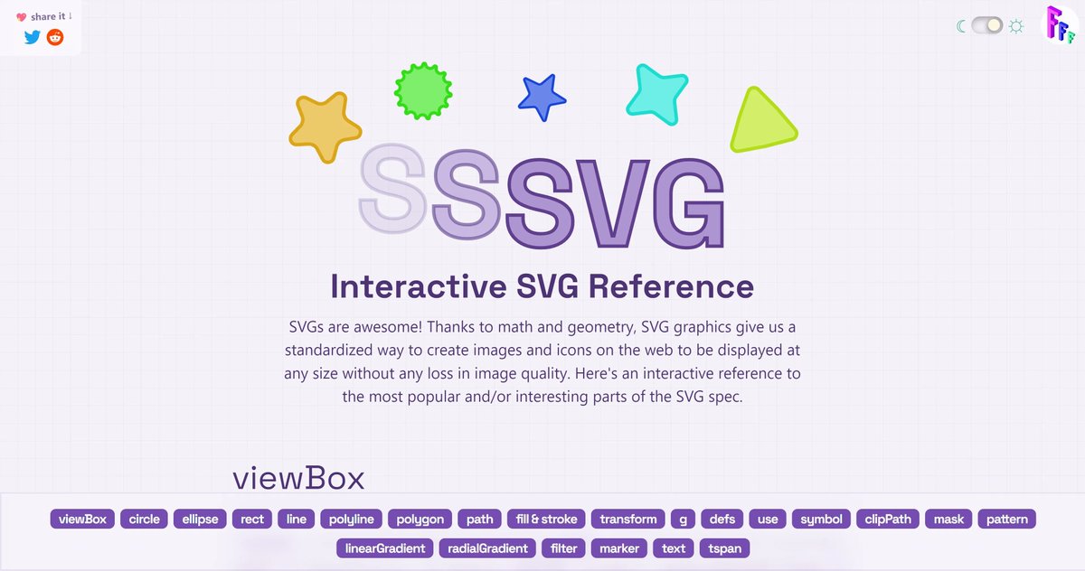 SSSVG - An Interactive #SVG Reference fffuel.co/sssvg/