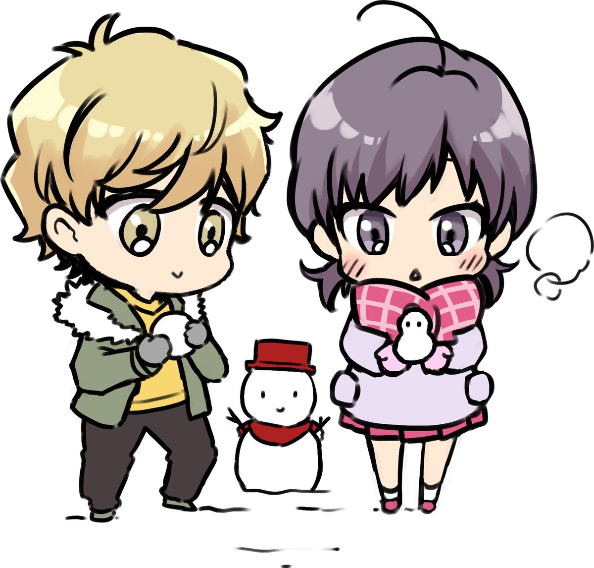 「起きたらめっちゃ雪でファ～～～おはようございます! 」|Perico@漫画家のイラスト