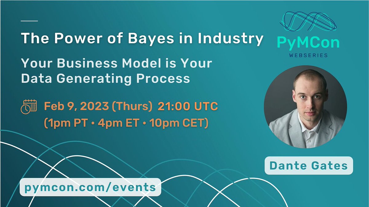 The first event of the PyMCon Web Series is here!

In this talk, Dante will answer “what is a Data Generating Process and why does it matter?”.

The talk will be in two weeks and Dante created a Colab notebook 🚀 to engage with attendees in advance: discourse.pymc.io/t/pymcon-web-s…