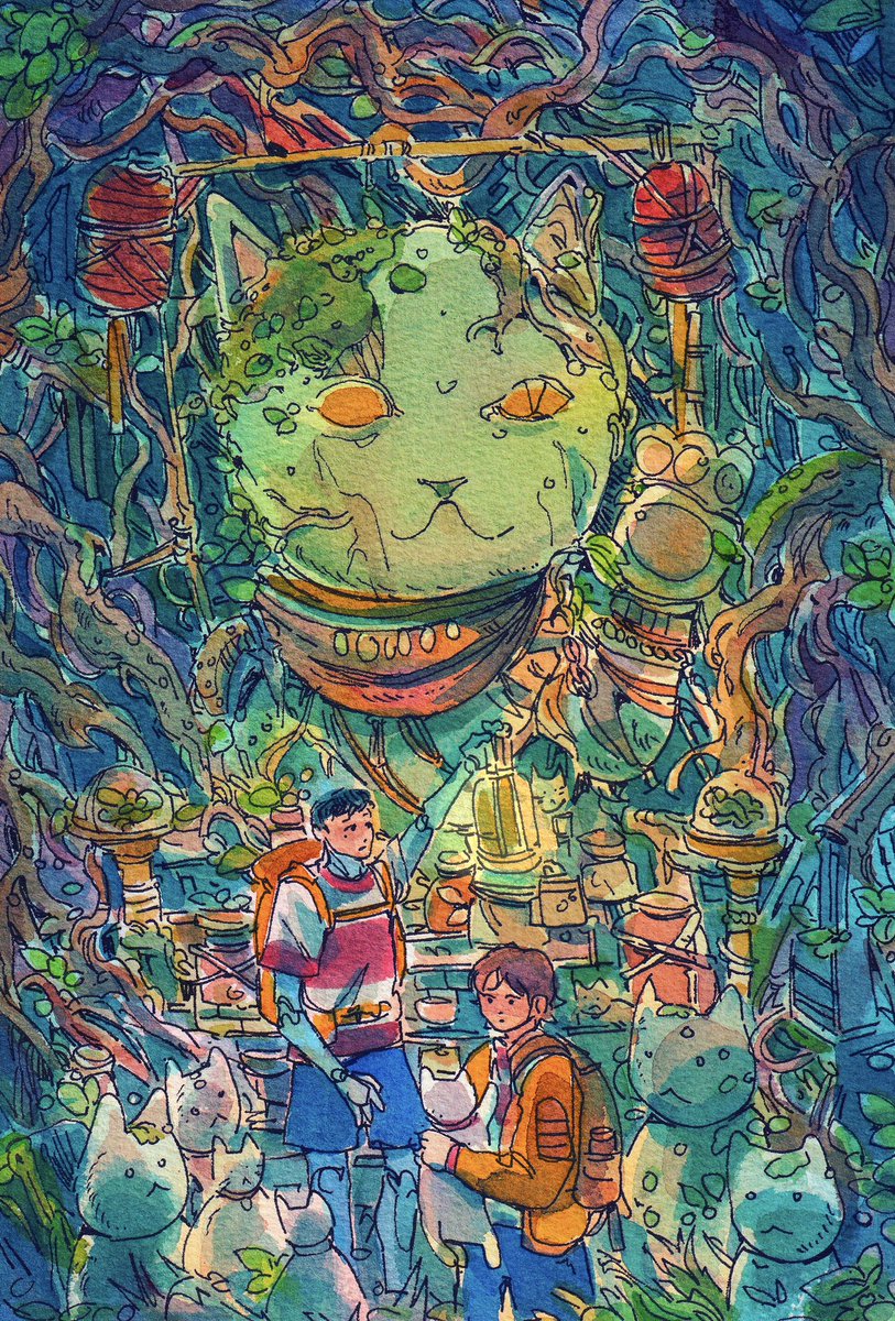 catforests's tweet image. happy year of the cat🐈 #illustration