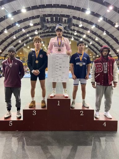 belleville_bucs's tweet photo. Scenes from the Essex County Tournament… Belleville had a great display. 1 champion, 2 third place and a fourth place. Congrats to the wrestlers and their coaches. https://t.co/0bN0aA0fc8