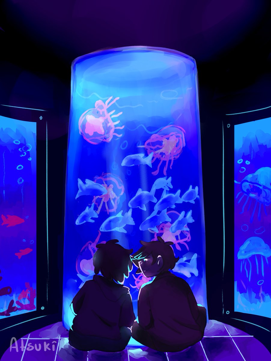 xAtsuki143's tweet photo. Cita en el acuario!! 🐠🐟❤️✨✨

#FNAFHS #Golddy https://t.co/iugqVeNn7y
