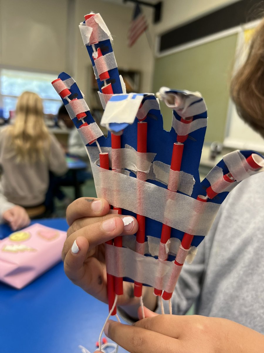 MrsAuletta's tweet image. 4th graders making functioning hands to model the significance of the opposable thumb adaptation! @ConoverRoadES #scienceprojects