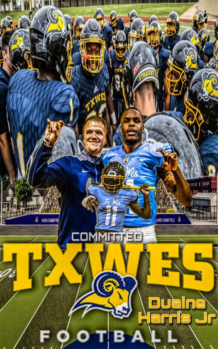 Committed 🟡🔵 @CEKCoachYoung1 @Coach_RGlover @5Marshall55 @Dphs1906P @and_jl3 @CEKingWRs @TheHoustonHero @TeamGrove1 @TxWesFootball