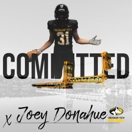 JoeyDonahue2's tweet photo. Proud to announce that I am committed to Michigan Tech University! @CoachO_Neill @DanMettlach @CoachThomas90 https://t.co/MCH3xFAEbz