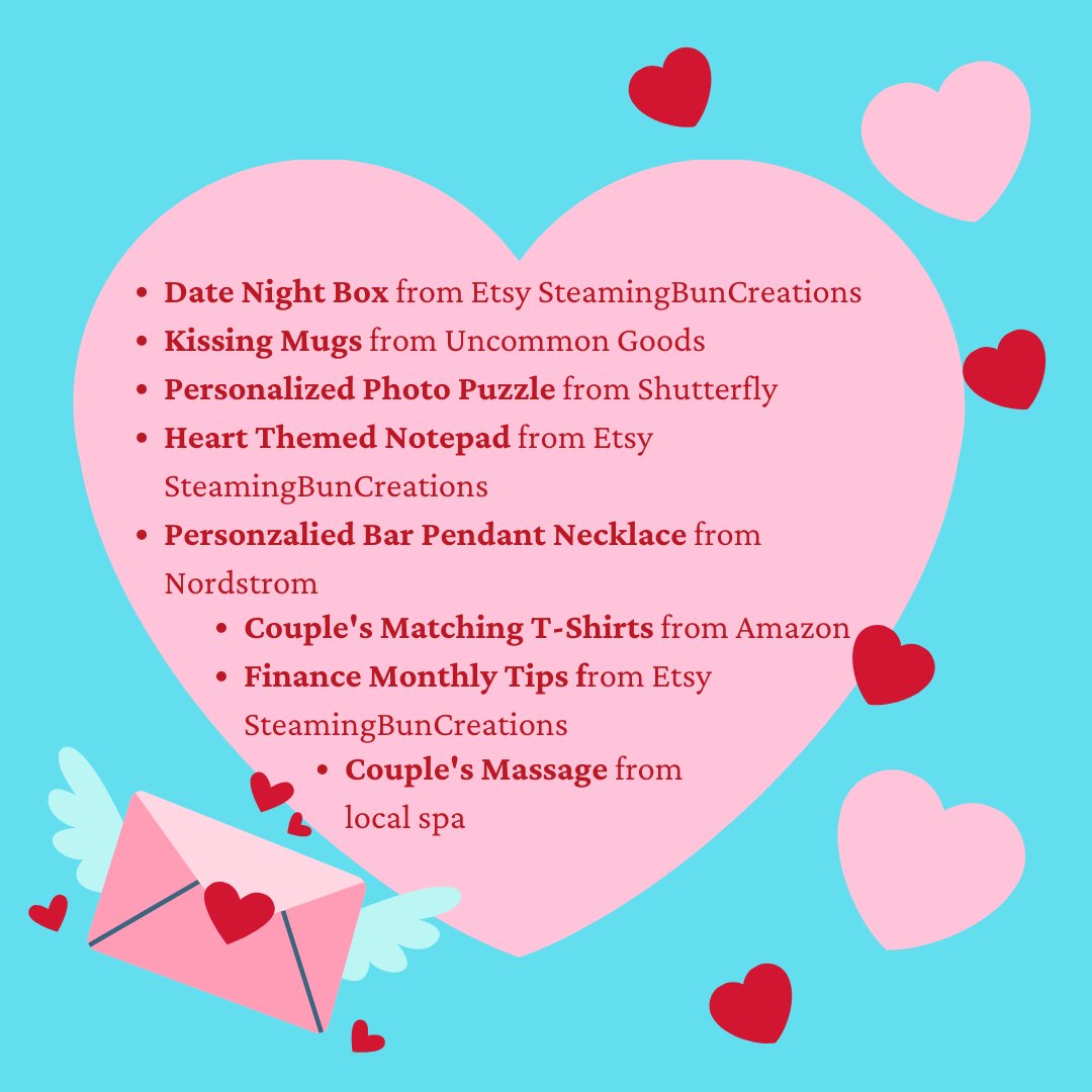 If you are still looking for the perfect Valentine's gift, check out our recommendations.  Remember it is the thought that counts!

More on IG @SteamingBunCreations
#valentinesday2023 #valentinesgift #giftideasforvalentinesday #couplesgifts #romantic #ValentinesDayGifts