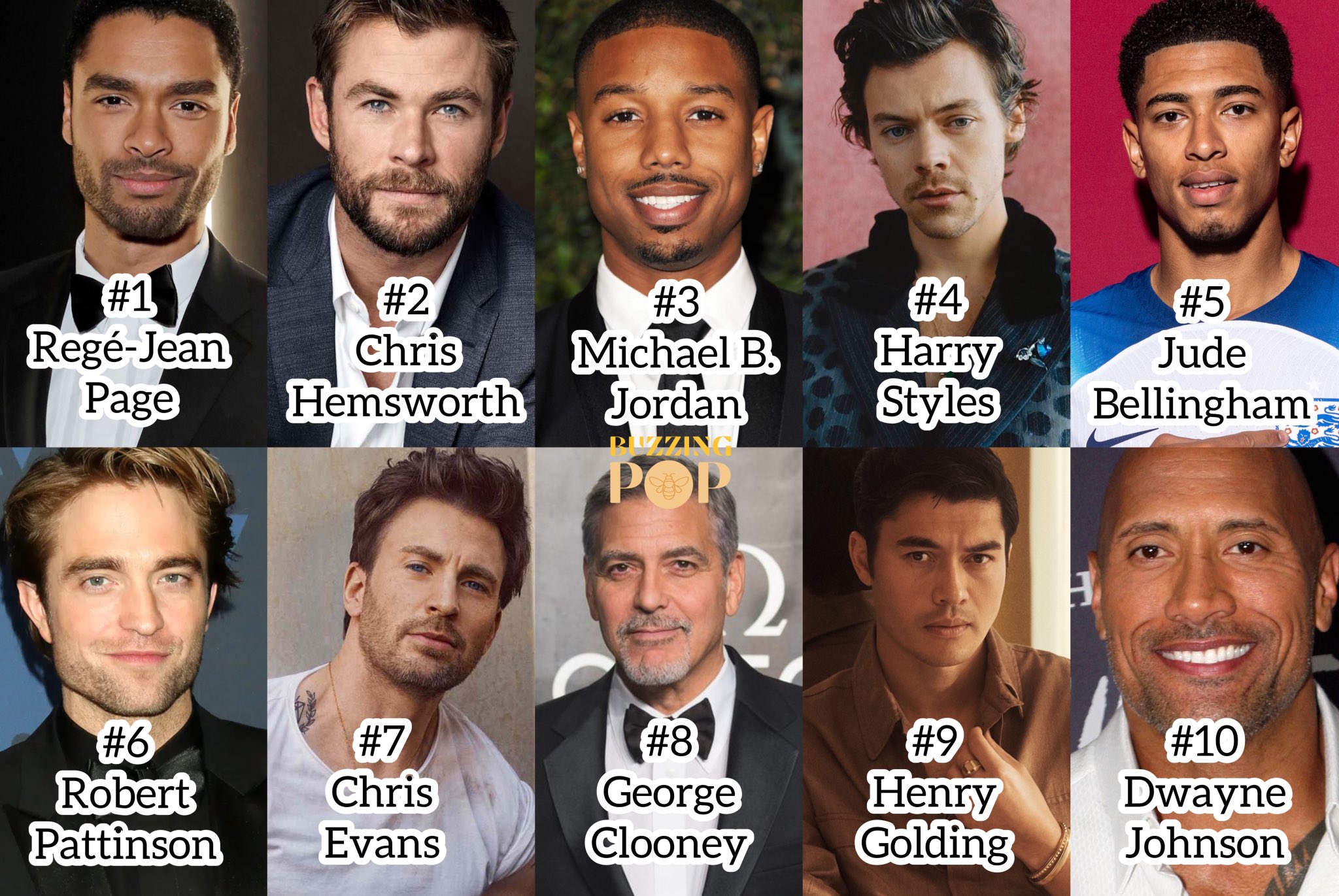 top 10 hollywood handsome actors