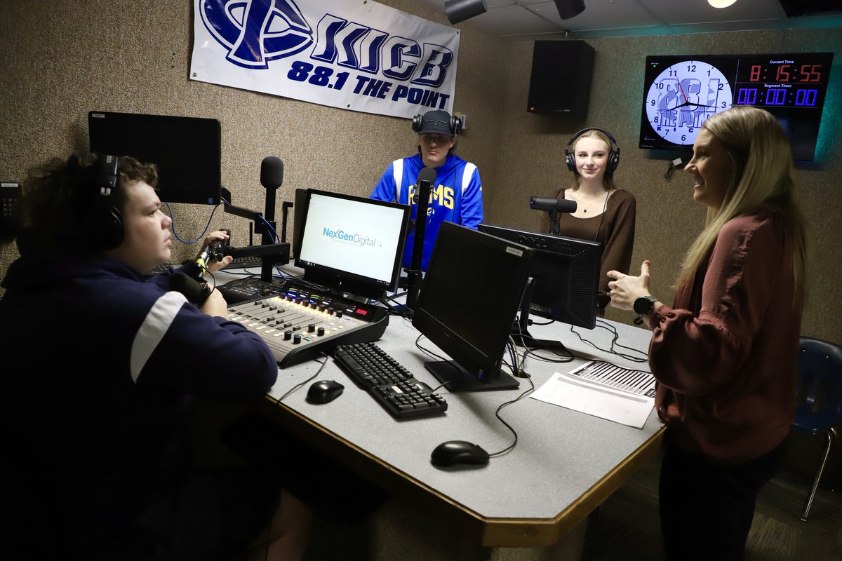 IowaCentral's tweet photo. Did you know we have a student run radio station? We caught our Media Sales and Promotions class getting some hands-on time - tune in to 88.1 the Point when you’re visiting campus! Images at https://t.co/CMBxX8R8ua #TritonNation #BeATriton

Learn more at https://t.co/zAGvQOerhD https://t.co/D8EZcQT2G2
