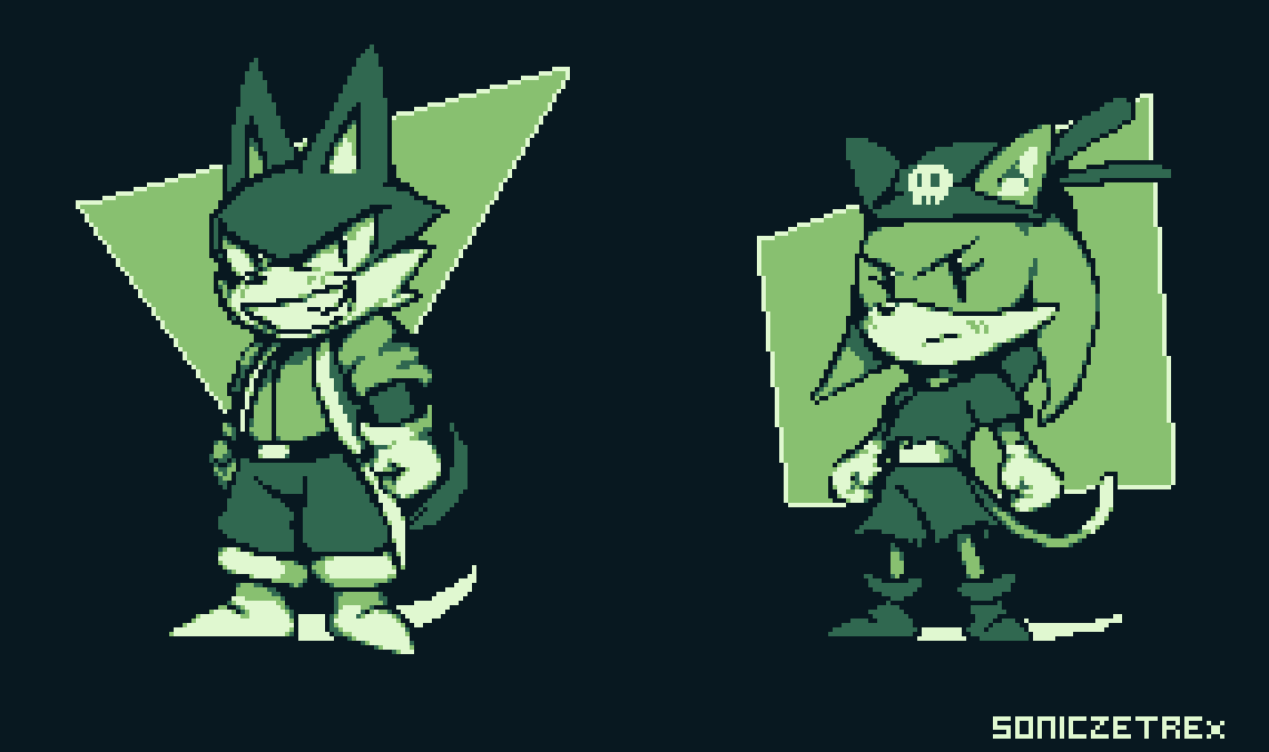 Here's Whiskers and Jenny! (for correction) 
#pixelart https://t.co/EHWouXK7jx