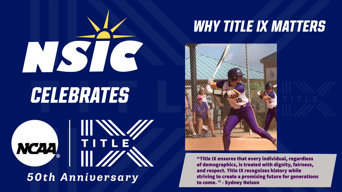 .<a href="/MinnStSoftball/">MSU Softball</a> junior infielder @sydddnelson on why Title IX matters:
