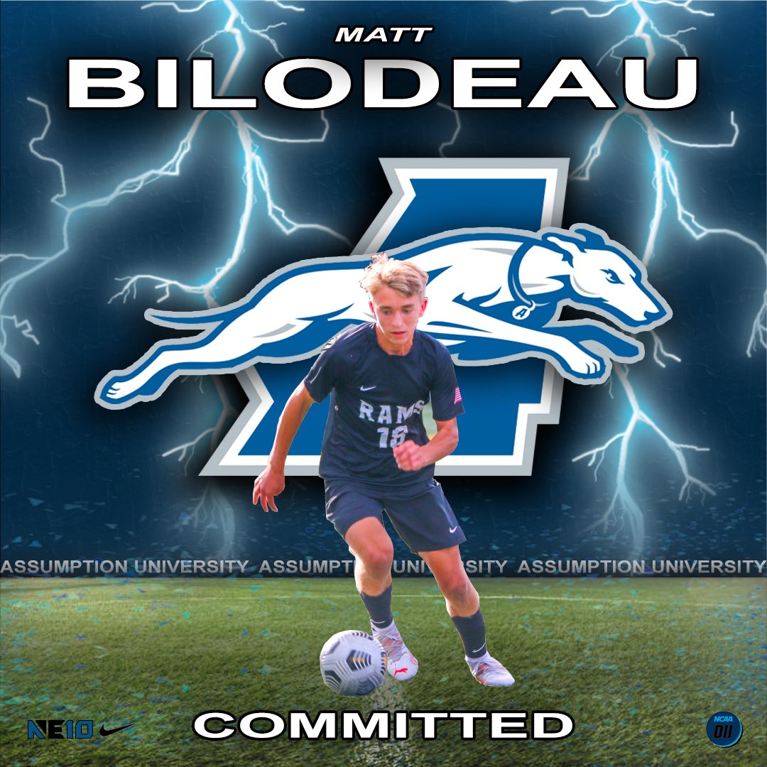 Assumption got another Ram!  Congratulations Matt on your commitment to play at Assumption University!  Go Greyhounds!