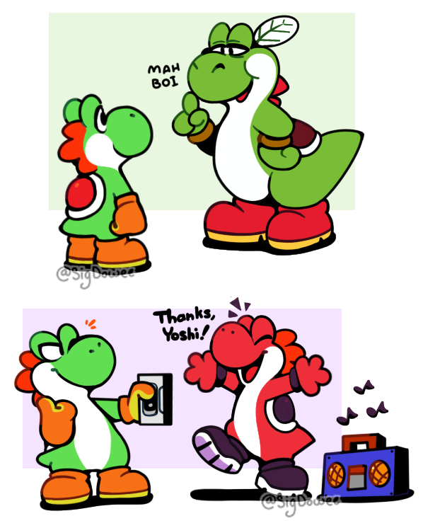 RT @SigDowee: A new Yoshi game with tons of different Yoshi NPCs
