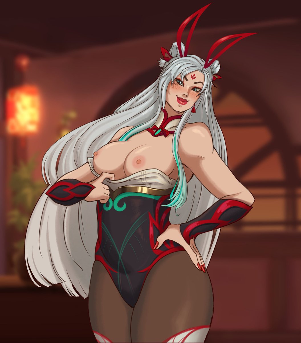 Well..someone did go out of their way to make this attire for the Year of the Bun.

But..dosen't hurt to add a little slip, with all do respect.