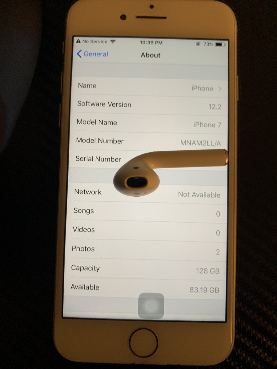 _orangera1n's tweet photo. Finally got around to fixing this iphone 7 on iOS 12.2 using a 30$ iPhone 7 (that i failed to get unlocked).
Sadly due to the water damage or this phone being an A1660, the Baseband doesn’t work but its activation records were restored.
#apple #applecollection #RightToRepair https://t.co/5koiVocZH8