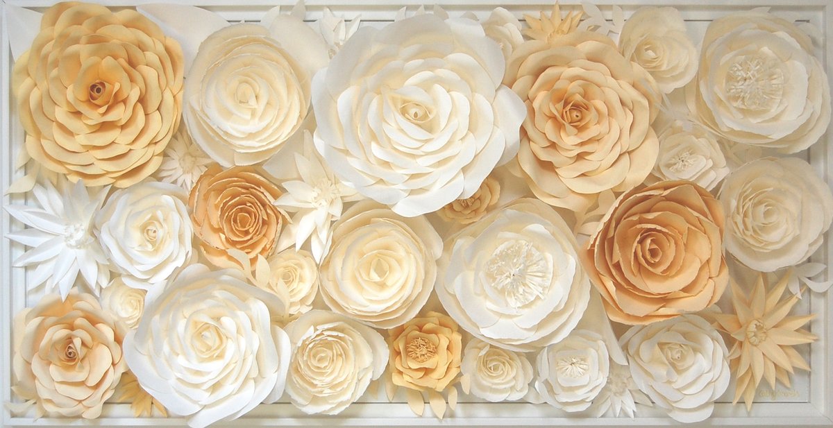 CathySavels_Art's tweet image. 'Blossoms' is created from sculpted paper. Hand-painted in mellow yellow and white, this is a unique piece of wall art that can be made in any color. etsy.me/3XeCfFJ #paperflowers #paperflower #paperart #papercrafts #flowers #paperflowerdecor #paperroses #nursery #home
