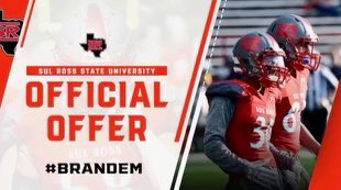 jadanthompson24's tweet photo. after speaking with @CoachBD77, I am thankful to recieve an opportunity to play football at Sul Ross university  @SRSUFootball   @Coach_JWTucker @HHS_Recruiting  @coach_long1 @CoachWoot_06 🔴⚫️ https://t.co/8AErCUVblI