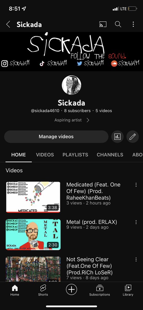 Medicated (Feat. One Of Few) (Prod. RaheeKhanBeats) youtu.be/8RNaWeiKUmg just went live on YouTube, check it out if you haven’t already 🤍 #music #artist #YouTube #YouTuber #subscribe #sickada #song #realshit #Independentartist