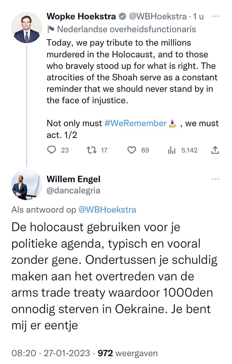 NDikkeboom's tweet image. De veroordeelde Willem Engel die op schandálige wijze @WBHoekstra beticht van het misbruiken van de Holocaust en veroorzaken van duizenden doden in Oekraïne. 

Het is werkelijk bizar #walgelijk 

#stopwillemengel