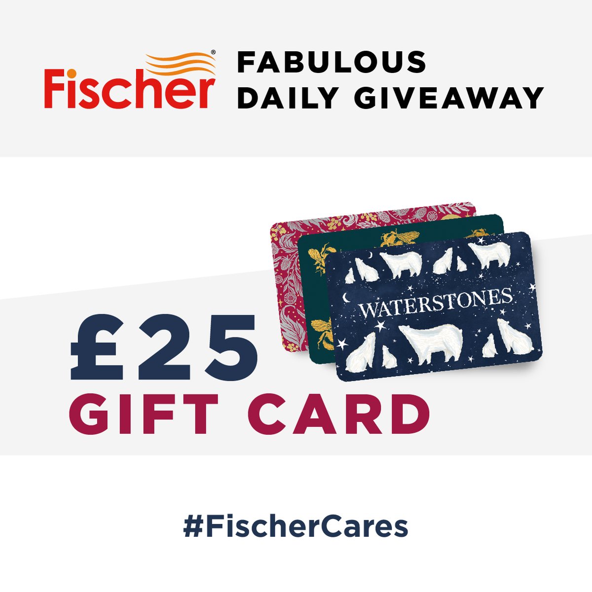 Friday’s hear the week’s nearly done
It’s time to get out and have some fun
A Waterstones voucher - a joy to behold
Please share this post, if we could be so bold.

#freegiveaway #Competitiontime #fischerfutureheat #fischerwarmhome #FischerCares