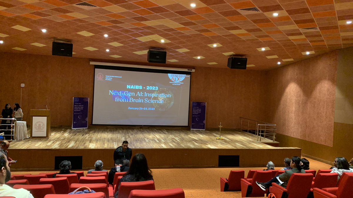 ShivamCY's tweet photo. Attending the #NextGenAI Inspiration from #Brain #Science at @iitjodhpur organised by @saide_iitj and Centre for #BrainScience and Application. https://t.co/XNcuHdKFvG