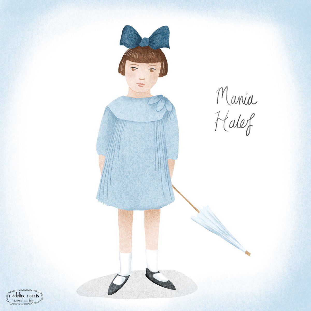 bymeeni's tweet image. Today is #HolocaustMemorialDay This year’s theme is Ordinary People. 
This is a picture of Mania Halef. She was just 7 years old when she was murdered in the Babi Yar (Babyn Yar) massacre that took place just outside Kiev over the course of 2 days beginning on 29 Sep 1941.