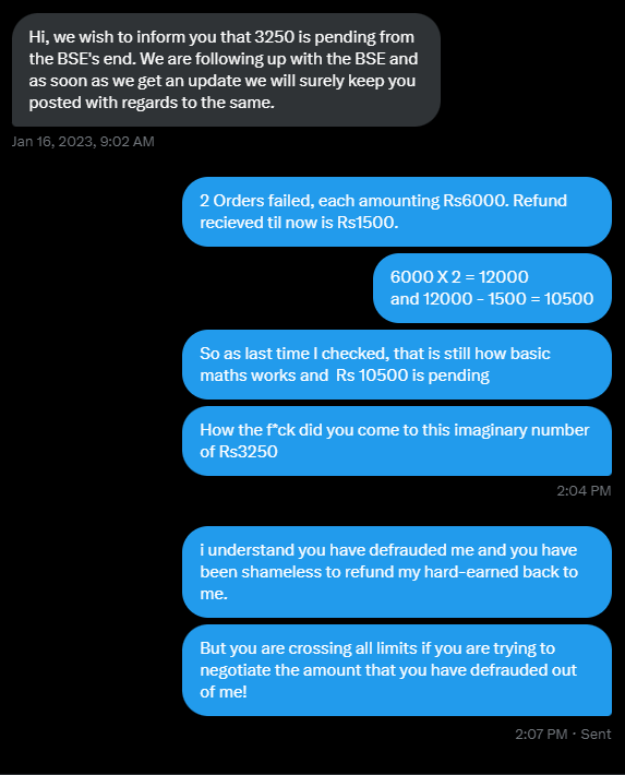 ShriBaburao's tweet photo. @chhotagabbar @dharasingh66 @sanjudey425 @_groww @BSEStARMF @_groww is trying to achieve new levels of fraud! The shameless n audacity they have! They are going out of the way to push you over the edge with their harassment. A legal suit seems to be only way to stop harassment from these stupid goons! @SEBI_India @EconomicTimes @livemint https://t.co/Lxib87uZz2