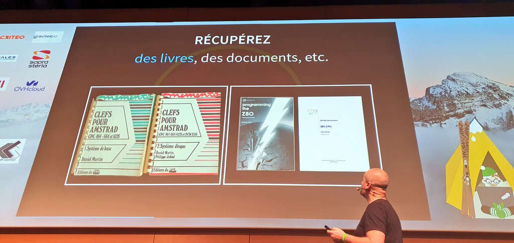 dadideo's tweet image. 3ème jour de la @SnowCampIO avec la keynote de @ponceto91 

&quot;Ressuscitons les ordinosaures !&quot;

On me dit dans l&apos;oreillette @francoistonic qu&apos;ils vont apparaître dans une prochaine édition #Programmez! @progmag 

Architecture, légal, nostalgie, une revue très complète #snowcampio