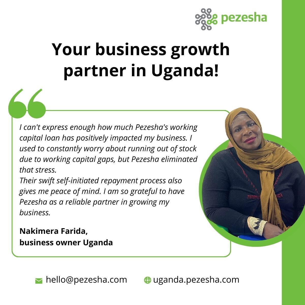 Pezesha_Africa's tweet photo. Small businesses in Uganda are taking their growth to new heights with Pezesha's working capital loans!
#BusinessGrowth #workingcapitalloans #ReliablebusinessPartner #pezeshaUG https://t.co/fSl86rqCPu
