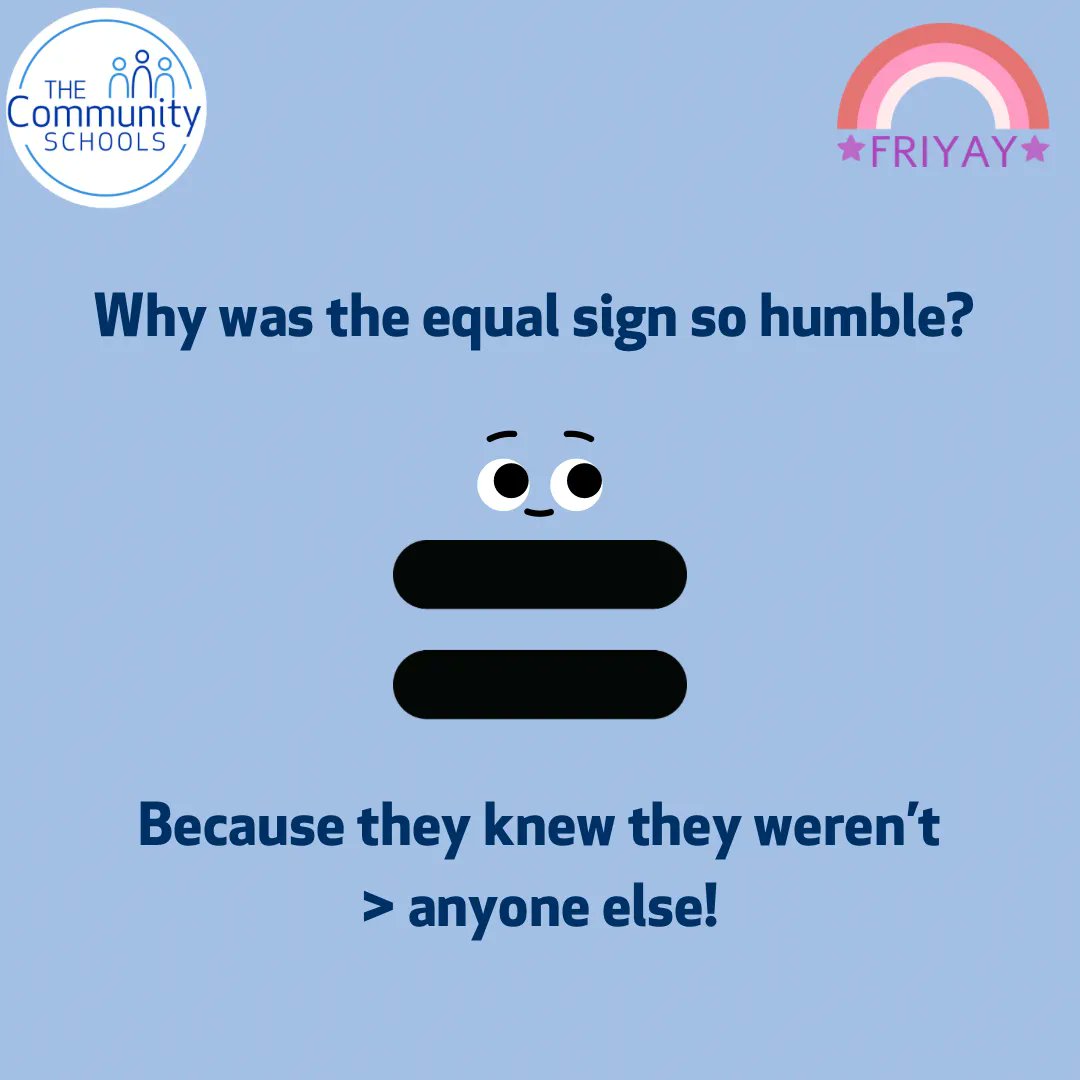 CommSchoolsUK's tweet photo. Happy Friday! We hope you have a fab weekend!
#weekend #happyweekend #onlinetutoring #education #privatetutor #privatetuition #edexcel #aqa #stowmarket #burystedmunds #ipswich #sciencepun #chemistrypun #mathpun #mathspun #badjoke #sciencejoke #englishgcse #sciencetutor #badpun https://t.co/EbU2VpREzh