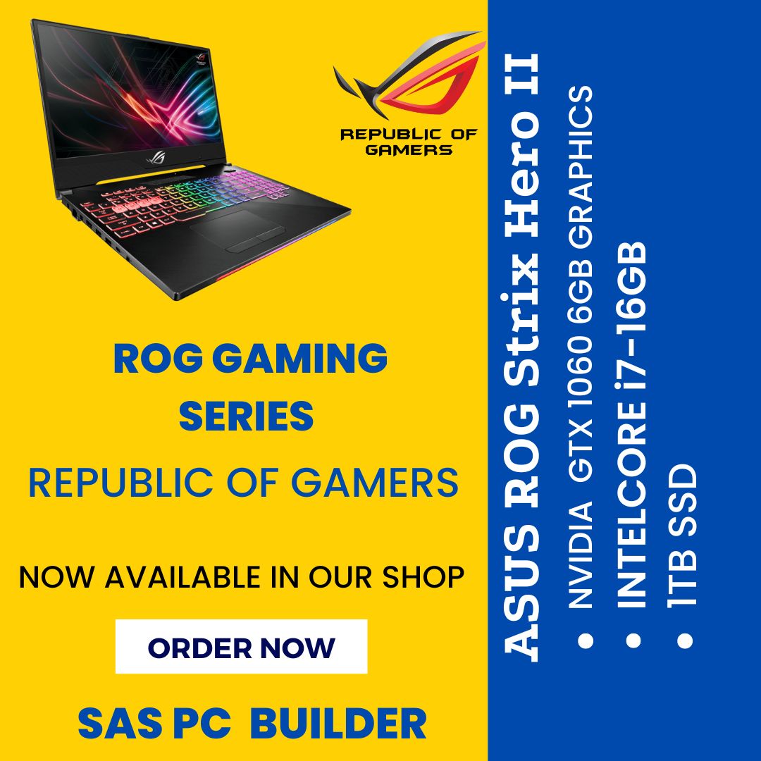 SASPCBUILDER's tweet image. Asus Rog Strix Hero 2 Gaming Series Laptop Available In Our Store...

#gaming #asuslaptop #gamingcommunity #gamingpc #Lenovo #PCGamer #gamingseries #Intel #AMD