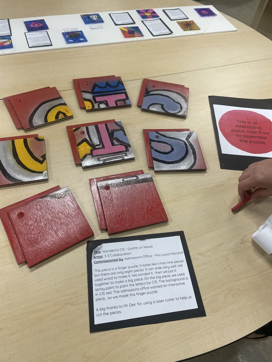 BevansJoel's tweet photo. G3 artists understanding about how we express ourselves by creating curated art pieces.
Artists uncovered what the “client” wanted which gave them an authentic learning experience. They applied their understanding and skills to the taste of their community member.
#CISprimary https://t.co/VuOG5b7Z5z
