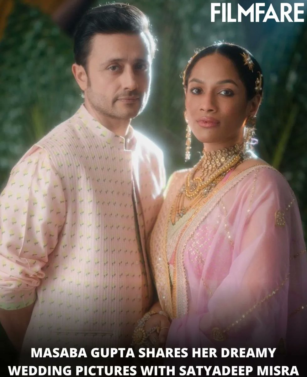 Congratulations and celebrations! ❤️✨️

#MasabaGupta ties the knot with #SatyadeepMisra in an intimate court marriage.