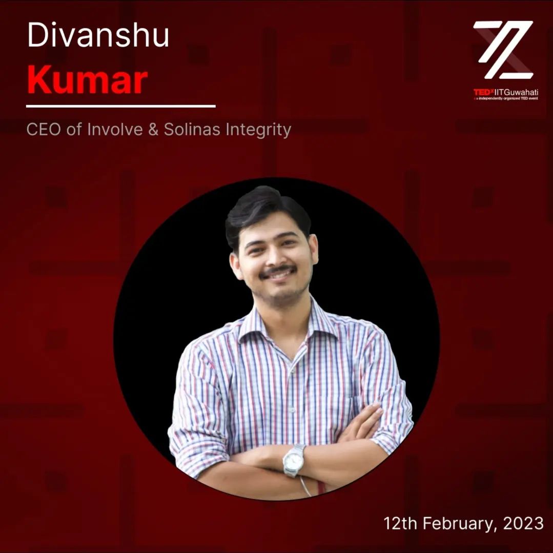 involveedu's tweet photo. We are very excited to share that our Co-Founder, Divanshu Kumar is a speaker at the TEDxIITGuwahati and will be sharing his ideas about ‘The need for Students agency in today’s world on February 12, 2023.
#TedX #Inspiration #ProudMoment #IamInvolved #Education #Peerteaching https://t.co/9xDxXVQ7HV