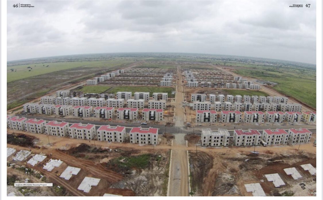 The Affordable Housing Project at Saglemi in the Ningo- Prampram District of the Greater Accra Region.
#JohnMahamaBuiltIT