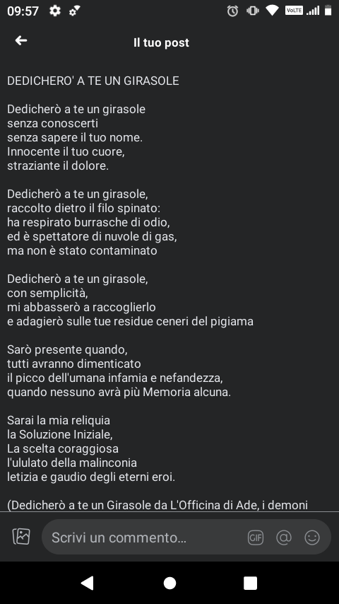 Renze_K's tweet photo. Dedicherò a Te un Girasole 
senza conoscerti
senza sapere il tuo nome ...(continua)
#poesia 
#Shoah 
#Olocausto 
#27Gennaio2023 https://t.co/h3ewSi42mi
