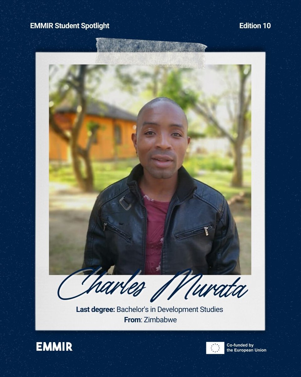 StudyEMMIR's tweet photo. Introducing @CharlesMurata1, a passionate Zimbabwean with a background in Development Studies and experience in NGOs!

Read more:
https://t.co/rpdv7Wcm2g

#EMMIRSpotlight  #EMMIRE10 #Erasmus #MigrationStudies https://t.co/syxjwpEWFD