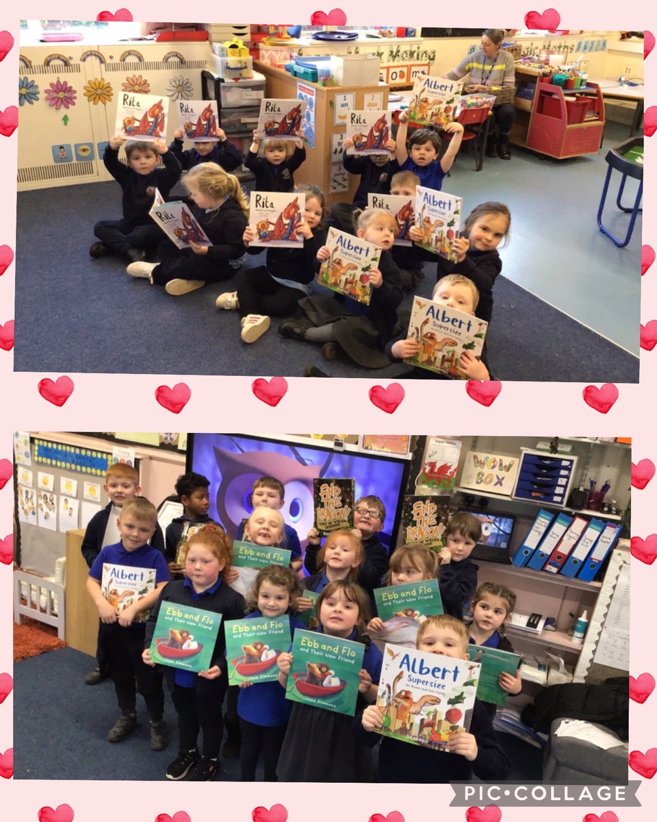 Dosbarth Gelli were thrilled to receive their story books from @Books_Wales diolch yn fawr iawn! #carudarllen #LoveReading @WG_Education @CSC_FoundLearn @CSC_langlitcomm @LitWales @LibrariesWales @AwenLibs @britishlibrary