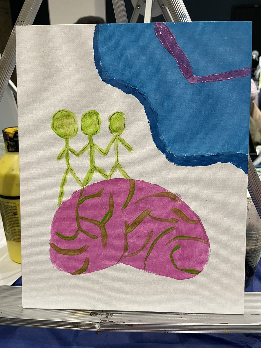 Had a great time at “keep calm and create” by <a href="/TheMedelaSchool/">an ecosystem where art is seen as essential</a> 

Was able to express myself. Ended up making this original masterpiece that interprets my stressors. Bids welcome, starting bid is £2k ♥️
