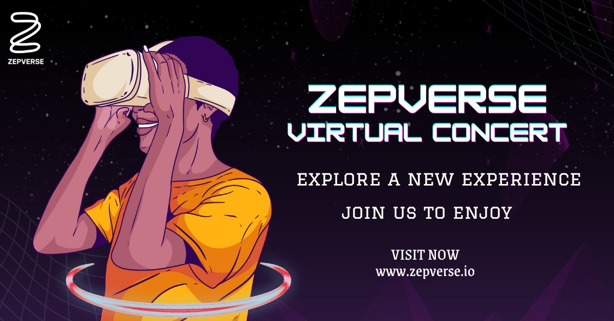 Virtual Concerts ..

#MetaverseGames #Metaverse #Web3 #GiveawayAlert #blockchain #zepverse