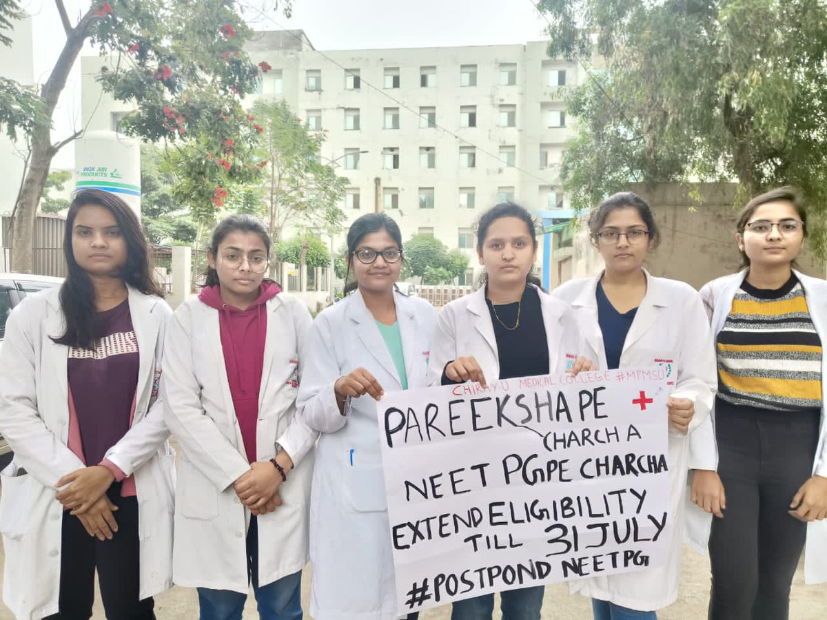 Extend eligibility till July 31st,make us eligible too,it was not our fault,corona warriors are fighting for their right
#delayneetpgby2months
#NEETPGpeCHARCHA 
#POSTPONENEETPG23 
@narendramodi 
@PMOIndia 
@MoHFW_INDIA @mansukhmandviya 
@theindianexpres 
@NBEMS_INDIA 
@aajtak