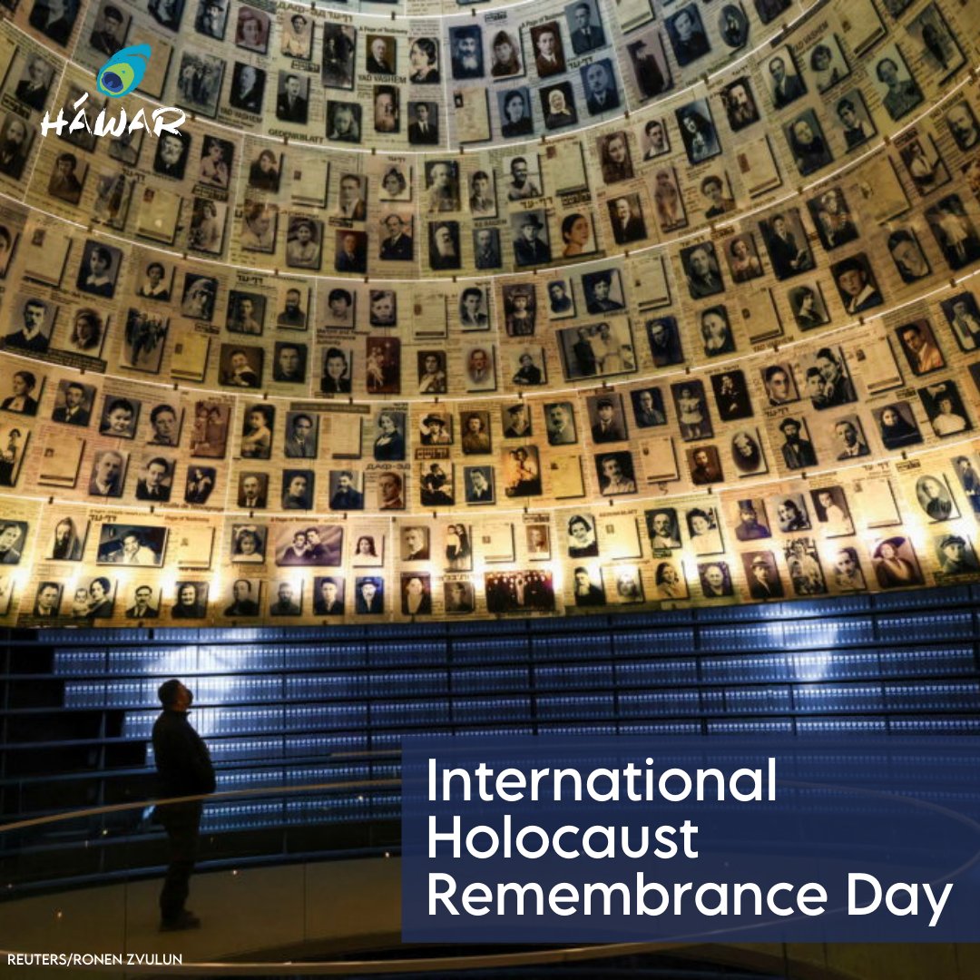 HawarHelp's tweet photo. Today, on #HolocaustRemembranceDay, we remember the six million Jews and the millions of other victims of Nazism. This day, initiated by the @UN, is held annually on January 27th on the occasion of the liberation of Auschwitz-Birkenau by Soviet troops. https://t.co/Q7swT4d3zX