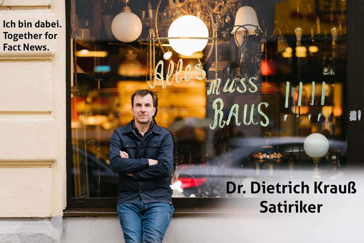 FactTogether's tweet image. „Together for Fact News klingt fast tautologisch, denn »Fact News« sind doch hoffentlich alle `news`, weil in Nachrichten hoffentlich immer richtige &amp;amp; wichtige Fakten drinstecken“ sagt Dietrich Krauß, Redakteur bei Die Anstalt, im Interview mit @Stollovo: together-for-fact-news.de