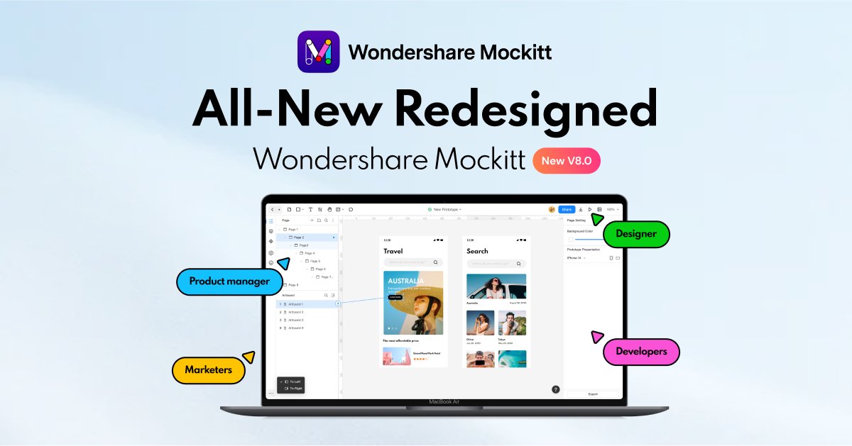 Here’s all the big news from the Wondershare. Introducing Wondershare Mockitt V8.0.
bit.ly/3kHri1b